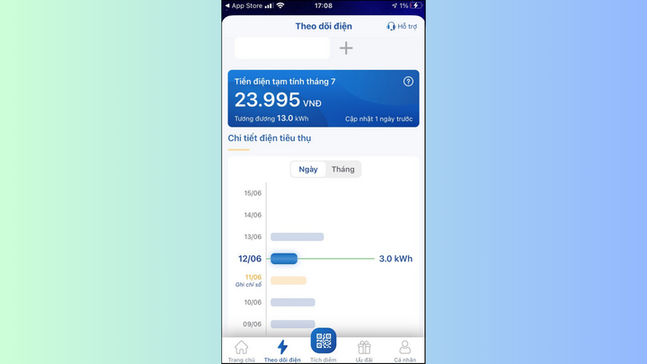 Cách theo dõi số điện tiêu thụ từng ngày - 5