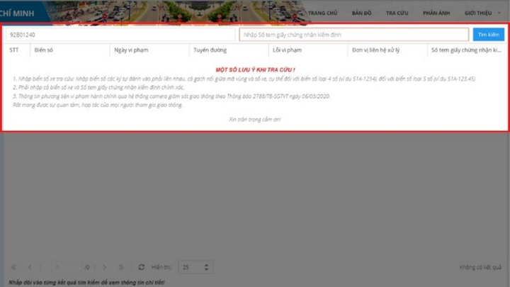 Cách tra cứu thông tin phạt nguội trên toàn quốc - 8
