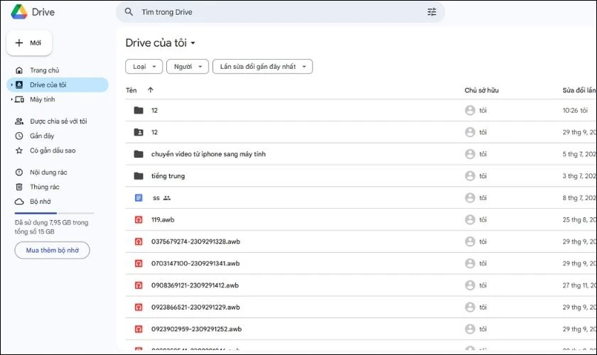 Mở Google Drive